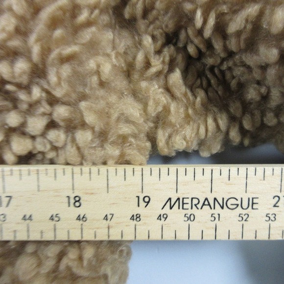 Abercrombie & Fitch Faux Fur Cropped Jacket Women S Brown Zip Up Cozy Preppy 674 - Picture 9 of 11